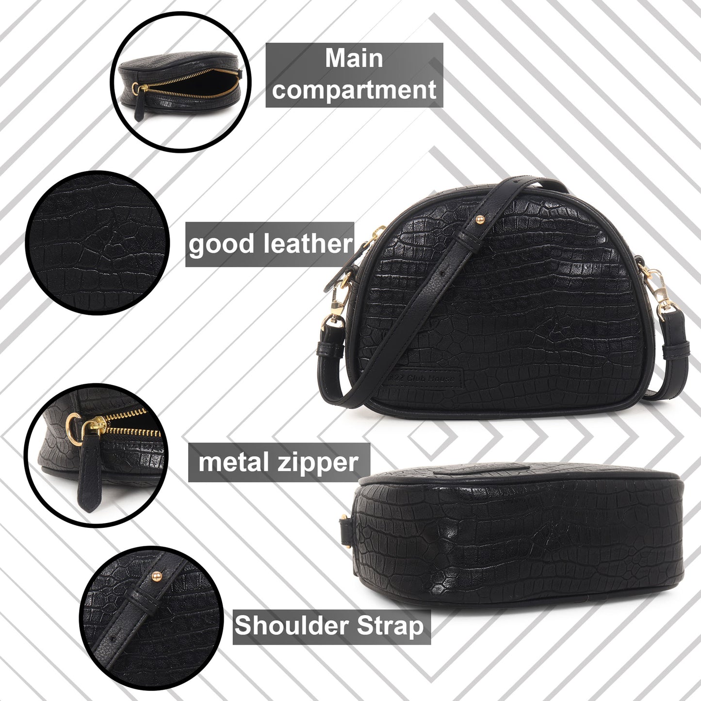 FLUER CROSSBODY BAG BLACK