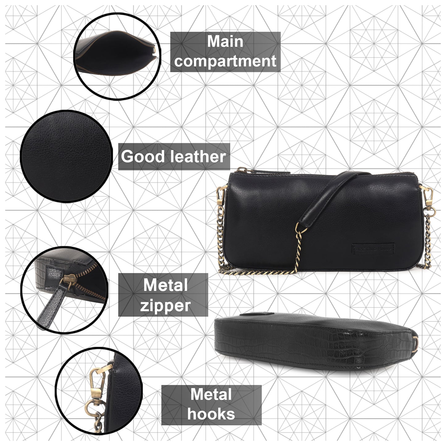 RANCH BLACK CROSSBODY BAG